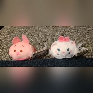 Disney Pink and White Plush Toy Set